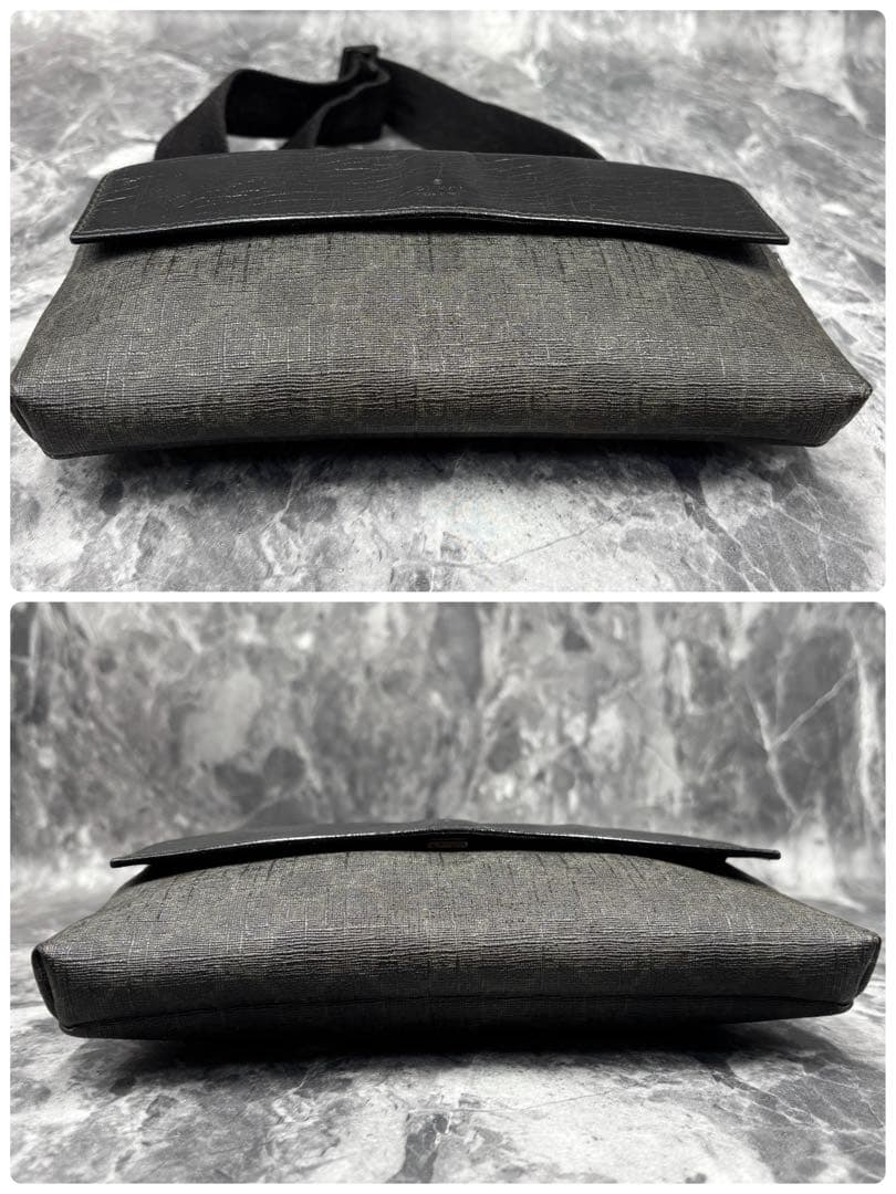 ✨美品✨GUCCI ウエストポーチ GG ボディバッグ レザー PVC 黒