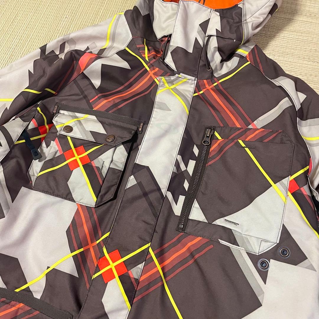 忠*の様 00s オークリー Oakley スノーボード ジャケット 幾何学模様
