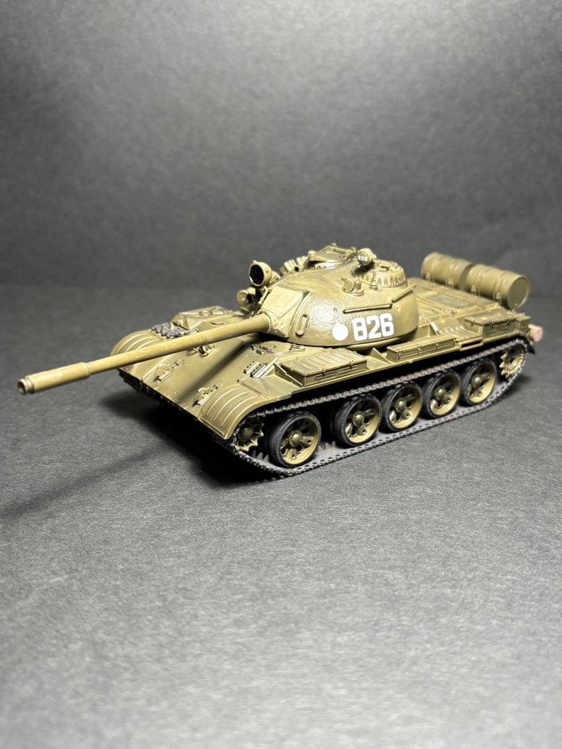 #作品No23 ソビエト戦車 T-55 プラモデル組立完成品