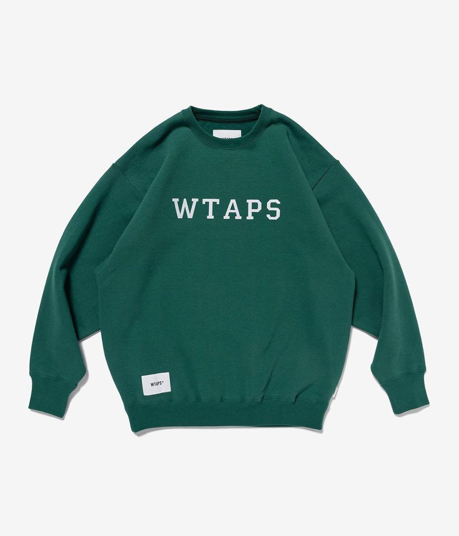 トップス WTAPS ACADEMY SWEATER COLLEGE GREEN