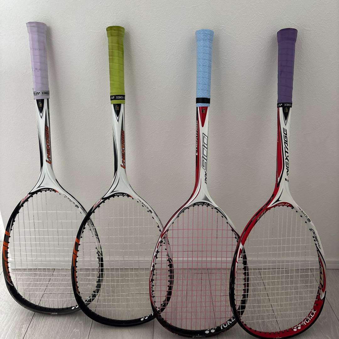 【超お得】YONEXソフトテニスラケット 4本セット 後衛用 i-NEXTAGE