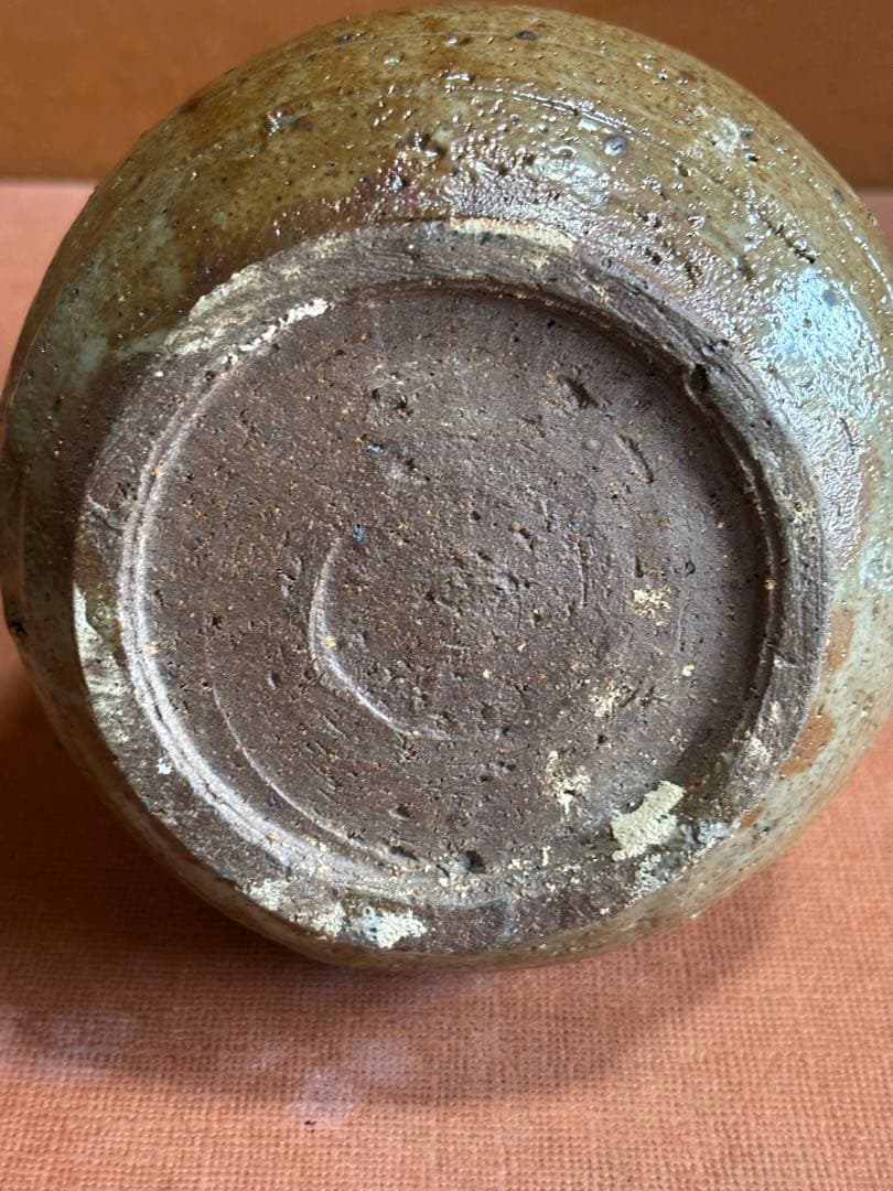 やまちゃん河井寛次郎作灰鉄釉七寸蕪形徳利瓶　冬の森に咲く寒椿　一品物