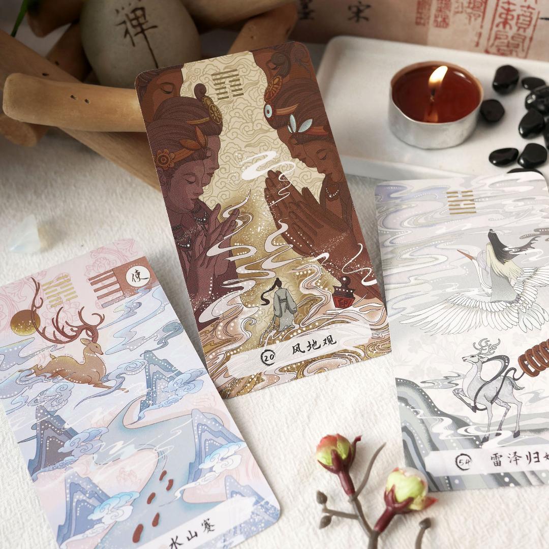 【正規品イーチンオラクルカード】美麗＆幻想的な古典伝統✨変化がテーマのデッキ