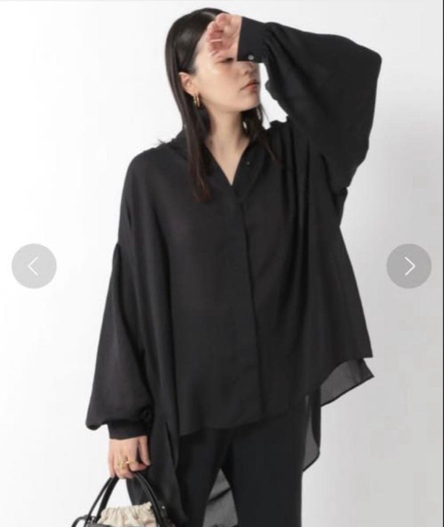 【新品未着用】Chaos リマノスギャザーブラウス ブラック