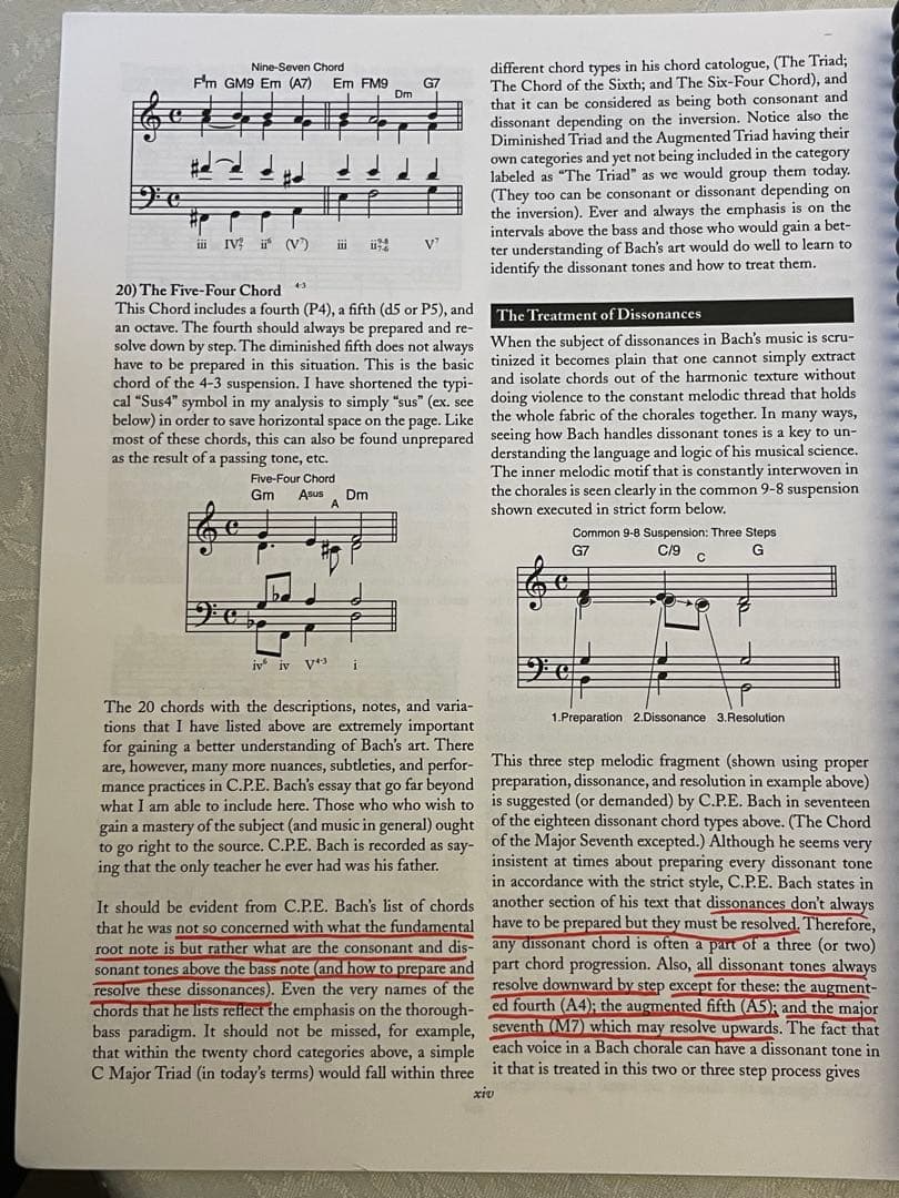 J.S. BACH 413 CHORALES ANALYZED 一部書き込みあり