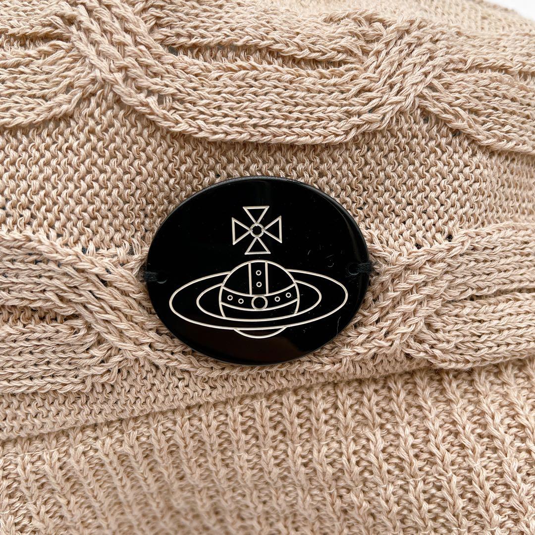 希少✨【ヴィヴィアンウエストウッド 】キャスケット ベージュハットロゴプレート