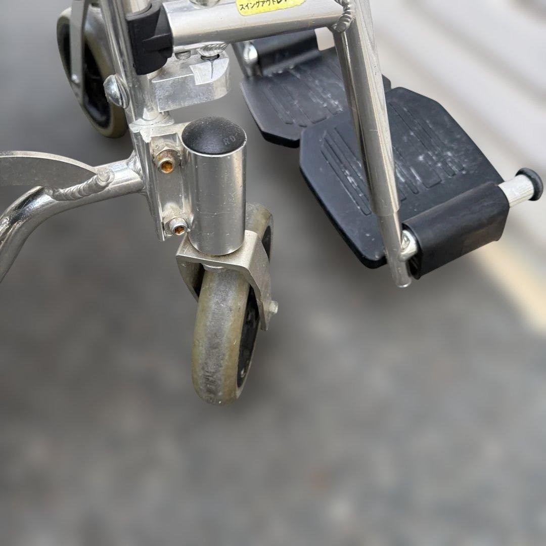 カワムラ 折りたたみ車椅子 介助用 クッション付 【A-264】