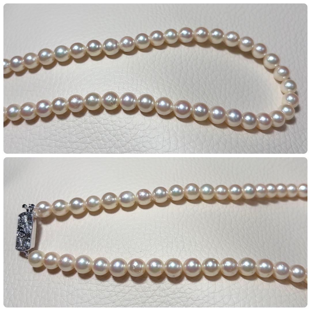 照り強✨️ あこや真珠 パール ネックレス 約6.5~7.0mm 本真珠
