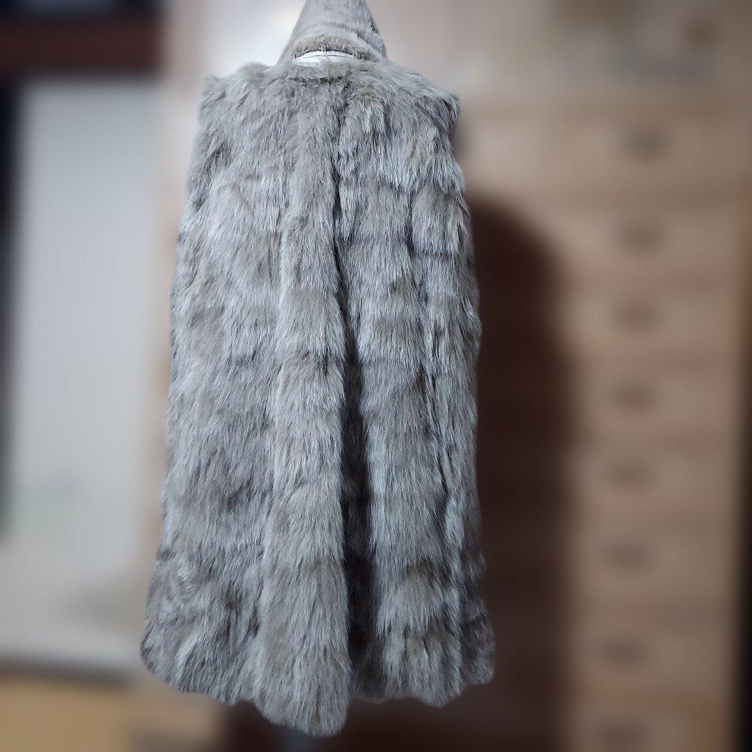 ミンク襟フォックスライナーシルク100%コートKIMIJIMA*えりか*