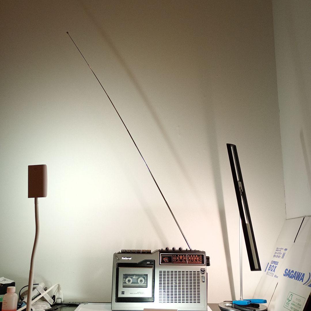 松下電器　ラジカセ　RQ-545　動作品。 電源コードとワイヤレスマイク付き