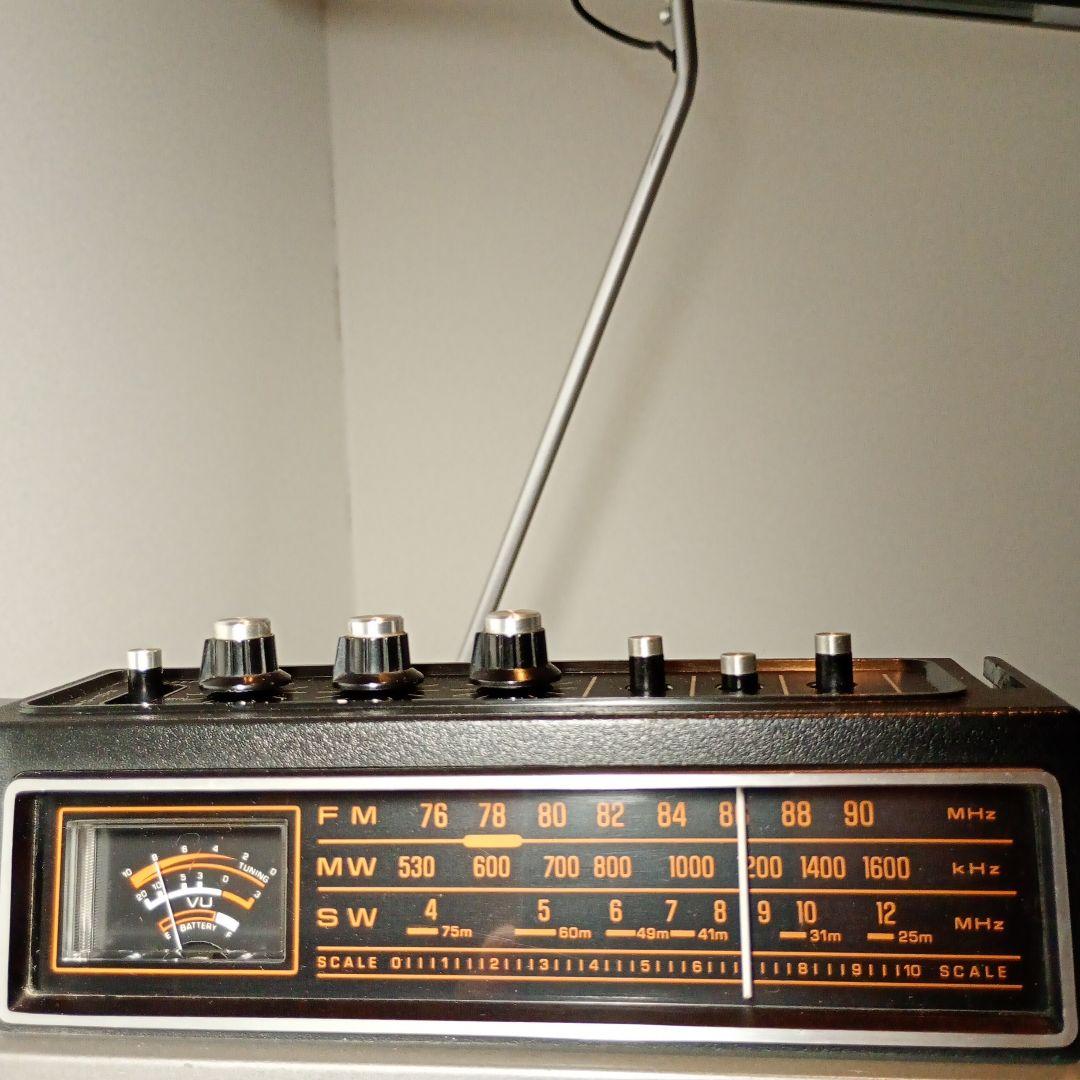 松下電器　ラジカセ　RQ-545　動作品。 電源コードとワイヤレスマイク付き