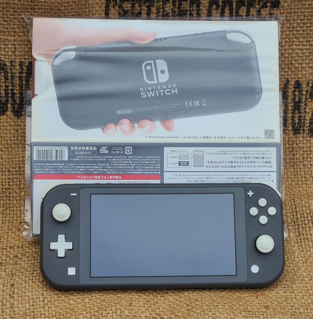 【ジャンク品】ニンテンドースイッチライト グレー箱あり 部品取り 修理 任天堂