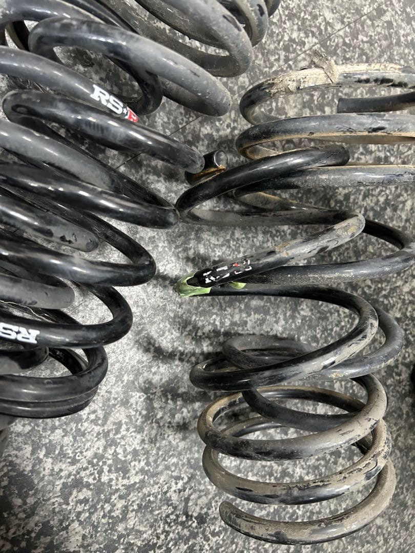 p*y様 RSR サスペンションスプリング 黒　エブリィ　DA17W 前後左右