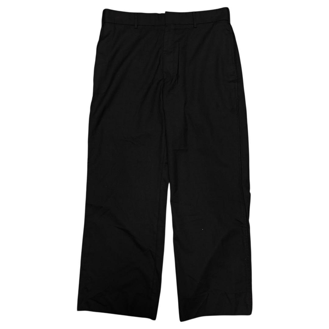 H BEAUTY&YOUTH ウールトロピカル クロスフレアパンツ ブラック L