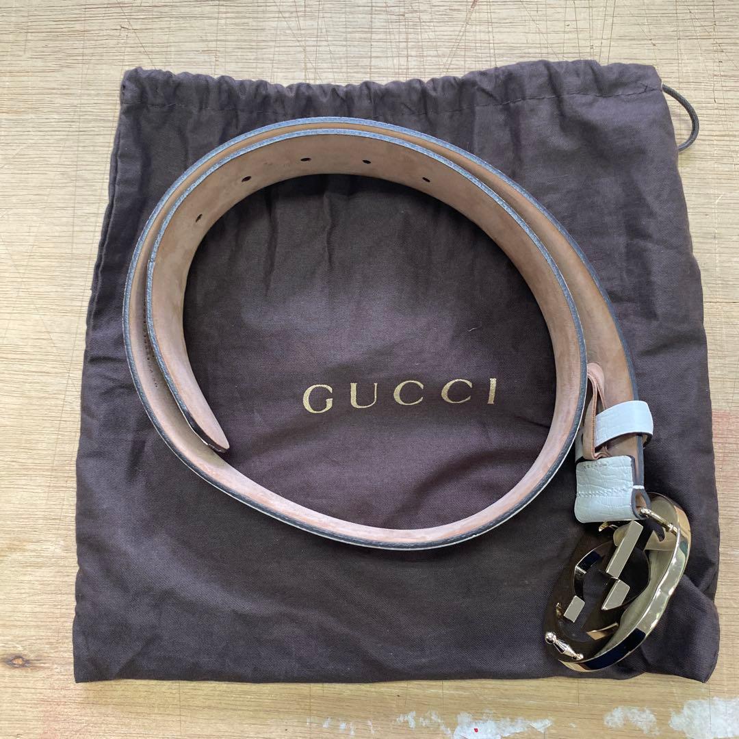 REO GUCCI ベルト インターロッキング グッチシマ GGレザー