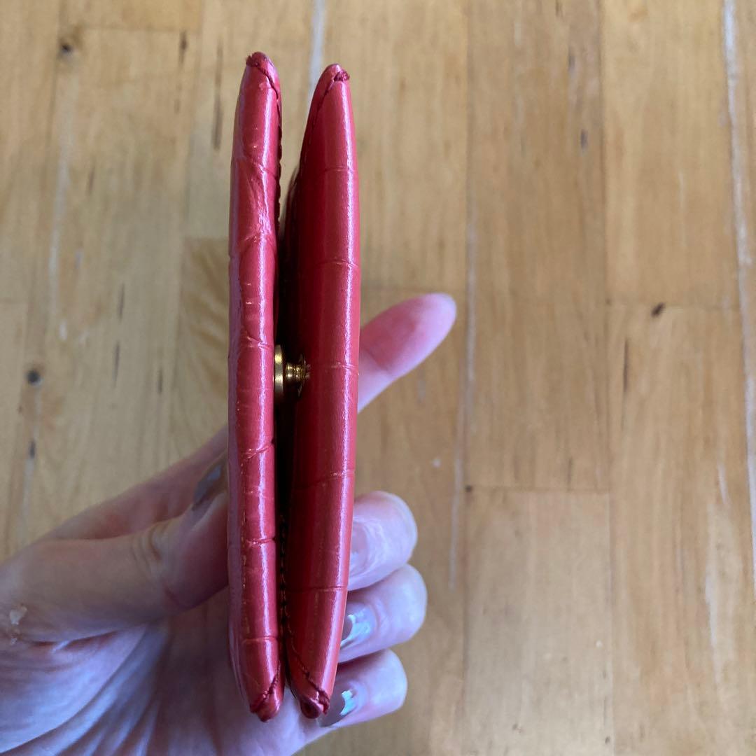 Tory Burch 赤 レザー 名刺入れ