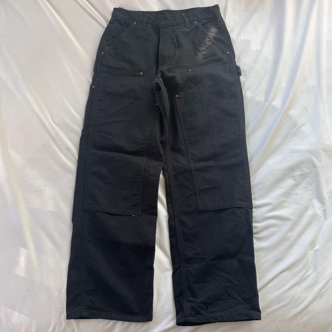 に*送様 Carhartt ダブルニーペインターパンツ32×30 ブラック US