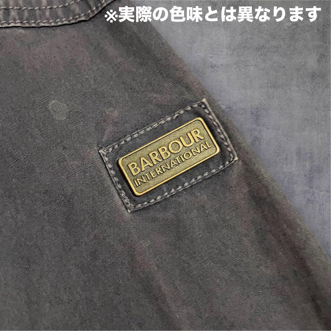 Barbour INTERNATIONAL ミリタリーシャツジャケット 青系 L