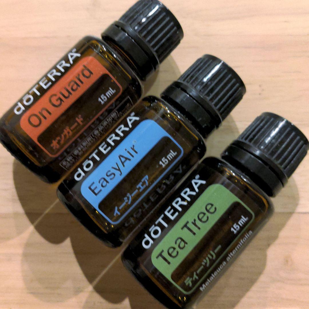 ドテラ　doTERRA　オンガード&イージーエア&ティーツリー15ml　新品