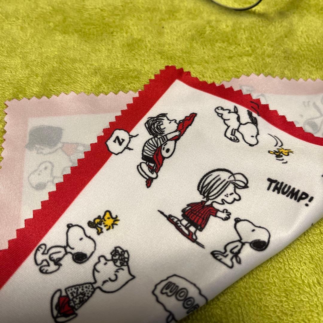 新品PEANUTSメガネケース＆メガネ拭き&度付きメガネ　3点セット