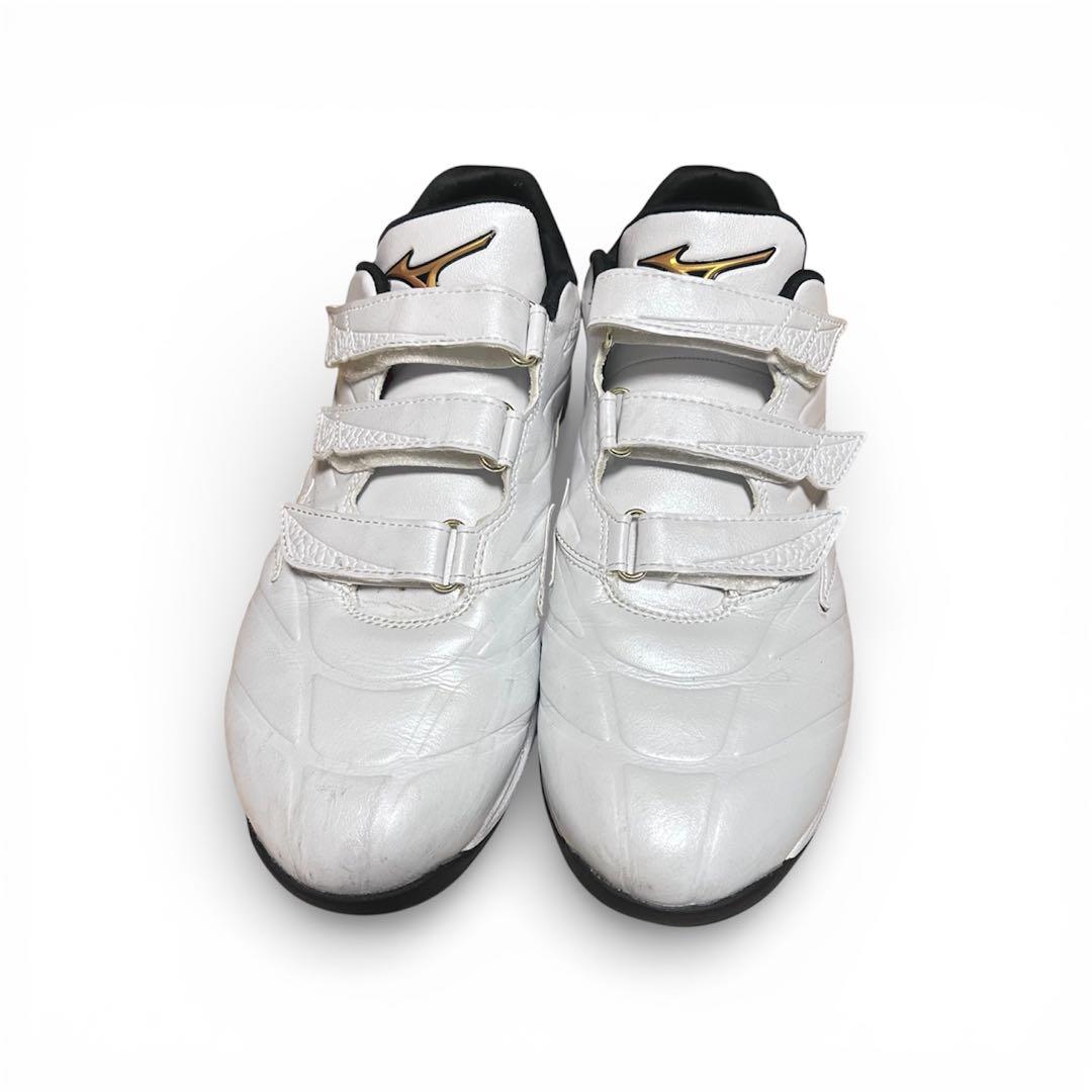 ミズノプロ アップシューズ ホワイト クッションレボプロトレーナー 27.5