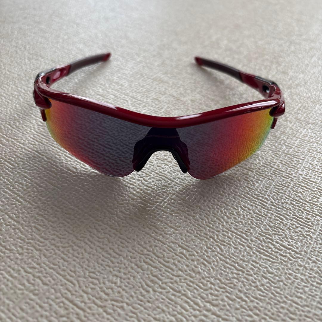 Oakley スポーツメガネ グラデーションレッドレンズ