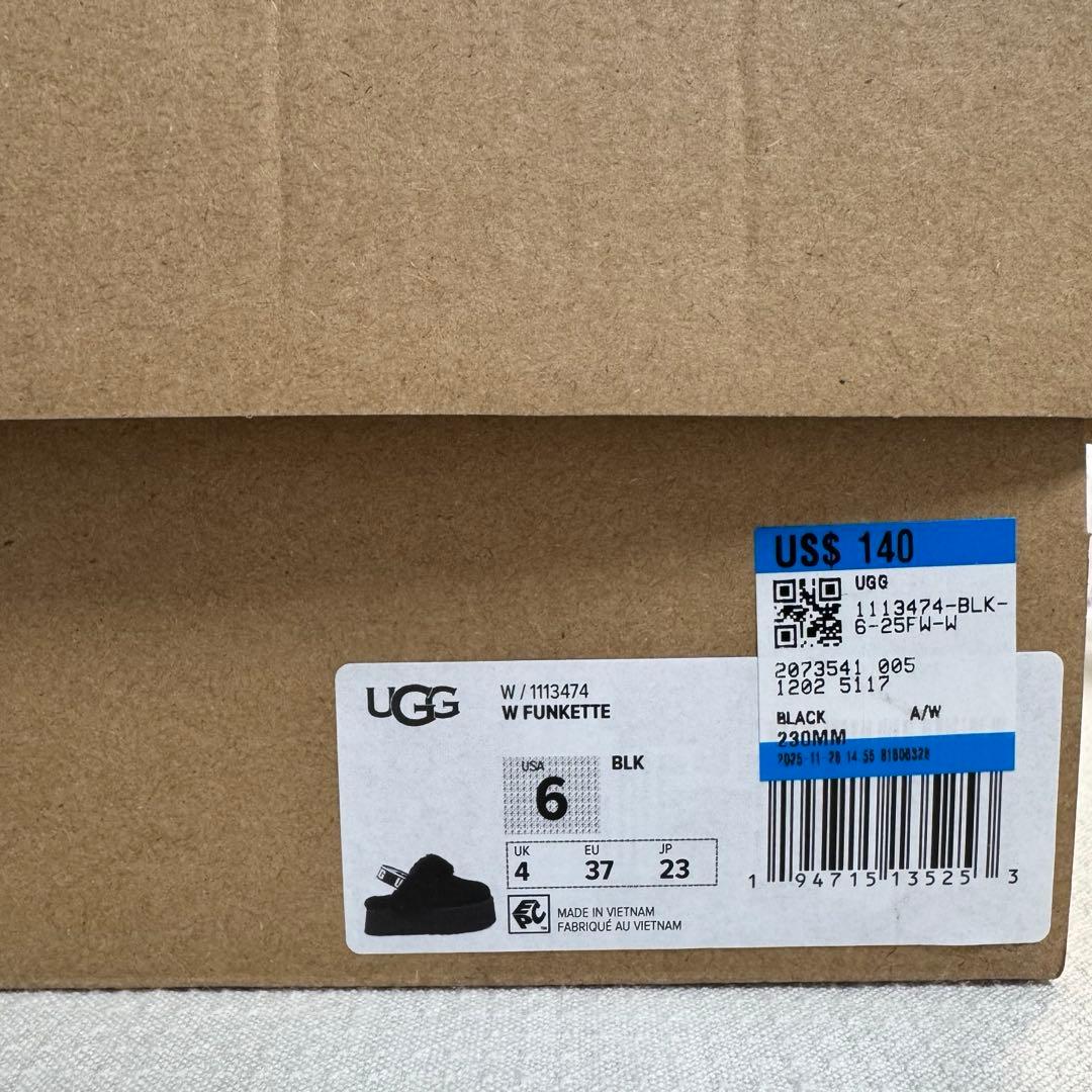 【正規品・新品】UGG Funketteファンケット ブラック 23cm 未使用