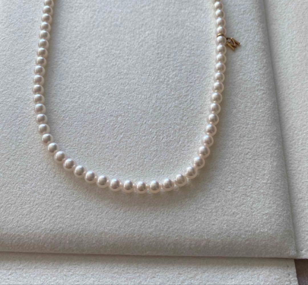 未使用　ミキモトK18ベビーパールネックレス ケース等つき