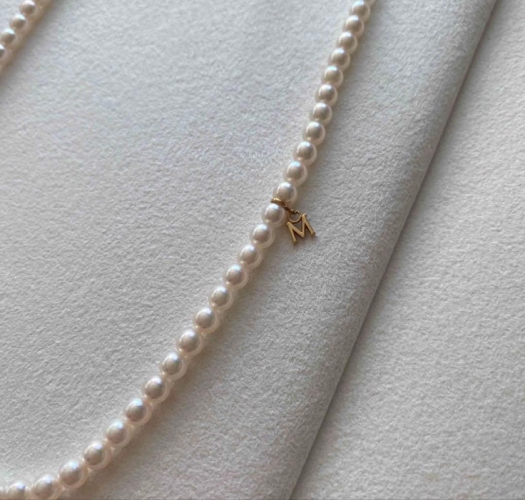 未使用　ミキモトK18ベビーパールネックレス ケース等つき