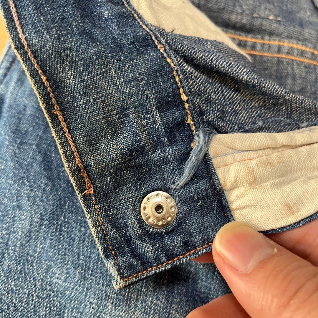 40s〜 kids TEXAN ビンテージ デニムパンツ UFOリベット 縦落ち