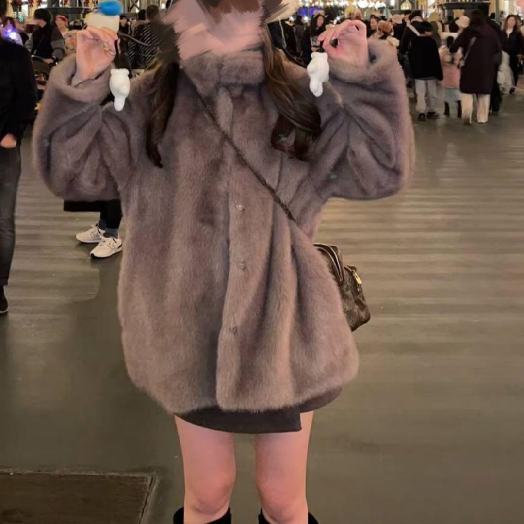 ヘザー　MIXファーミドルジャケット