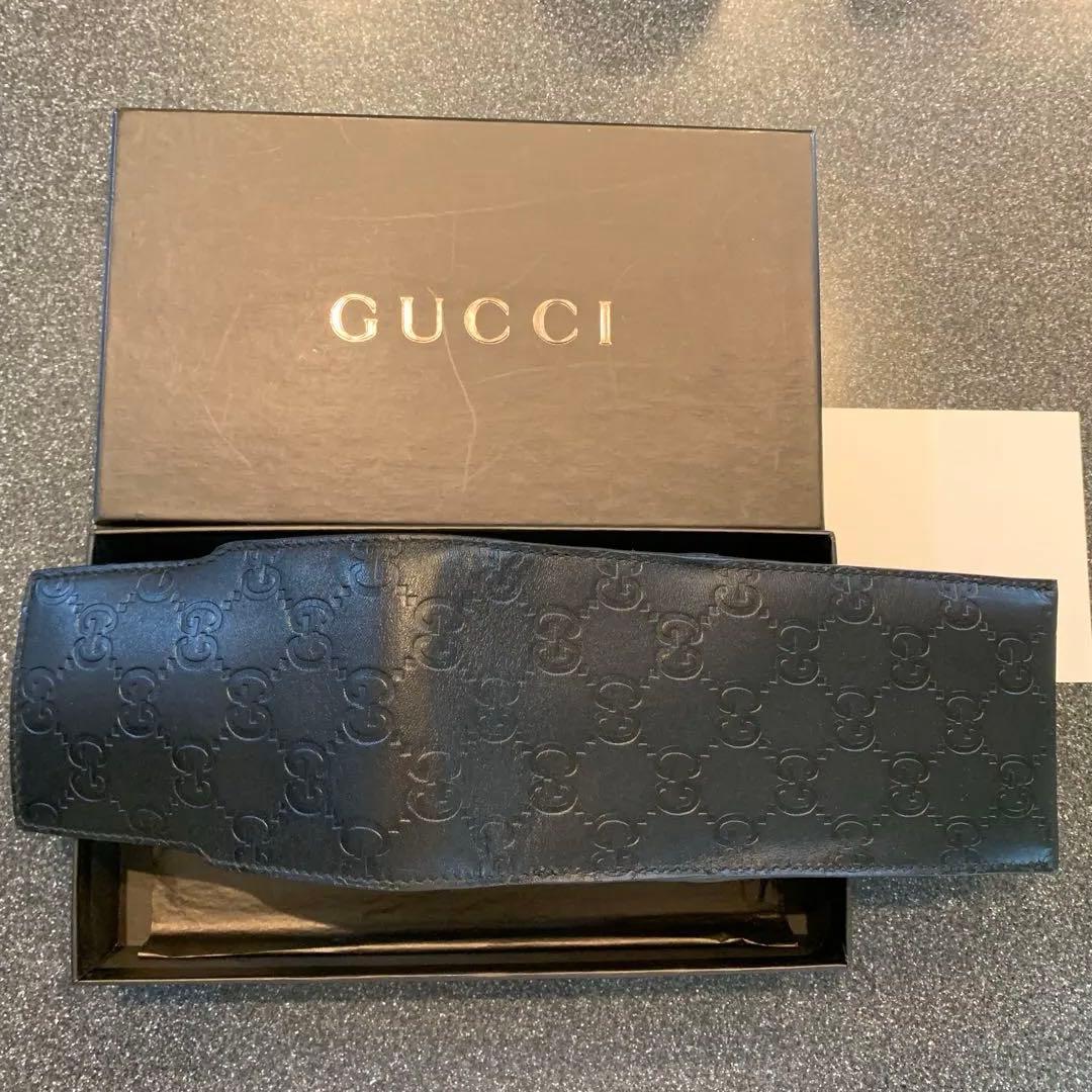 ◎GUCCI ブラックレザー メガネケース　アイウェアケース◎メガネ本体付き