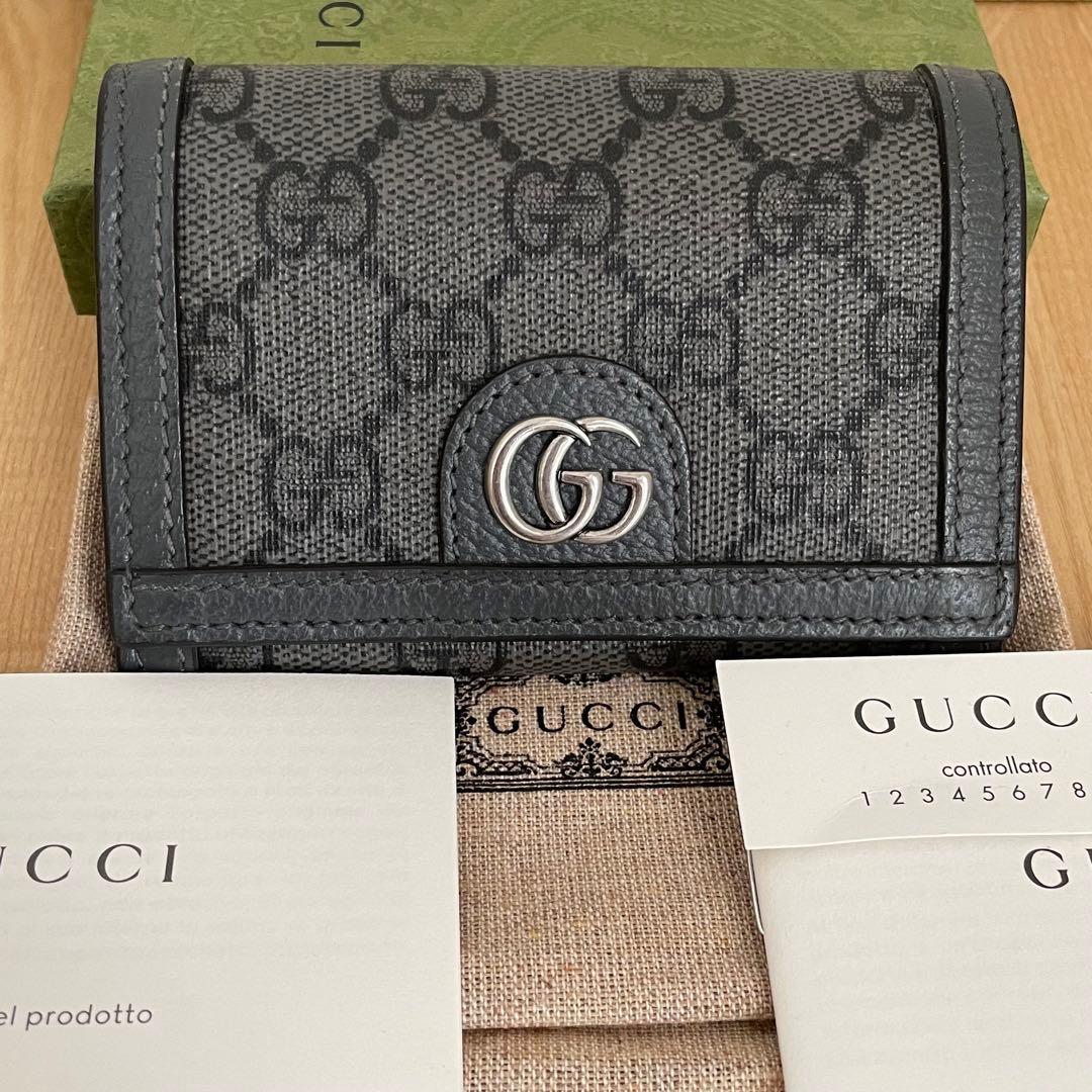 GUCCI グッチ　マーモント　オフディア　カードケース　名刺入れ　ミニ財布