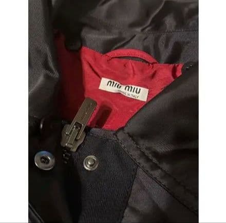 miu miu 17AW ワッペンロゴ ボンバージャケット