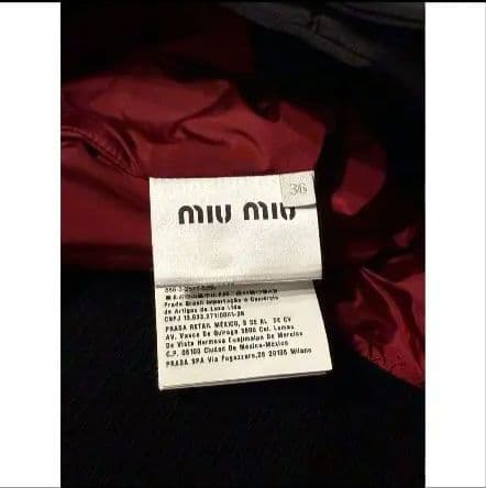 miu miu 17AW ワッペンロゴ ボンバージャケット