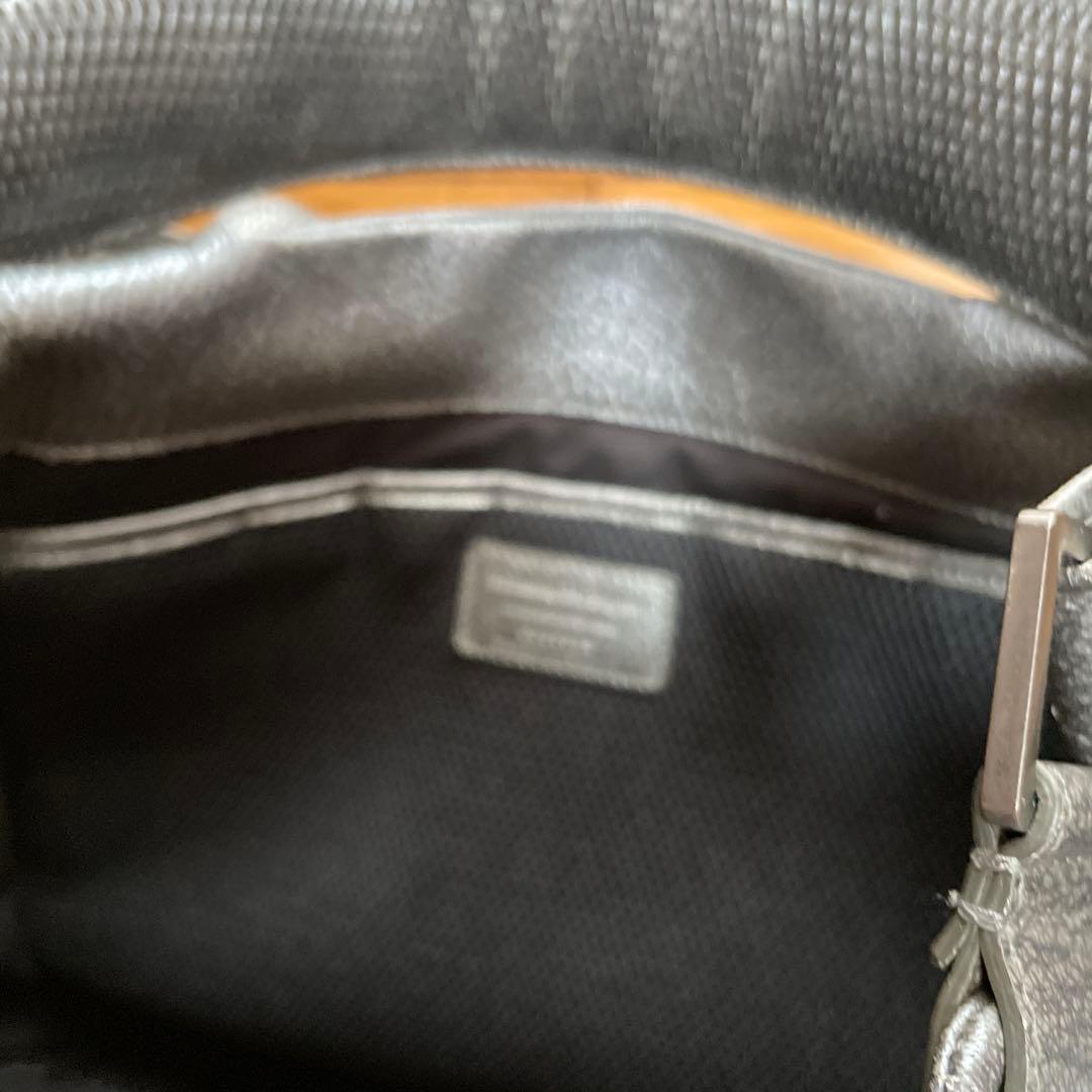 ermenegildo zegna ダークグレー ショルダーバッグ