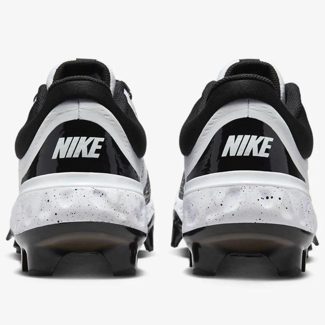 ナイキ アルファ ハラチ エリート 27 野球 スパイク 靴 シューズ 白 黒