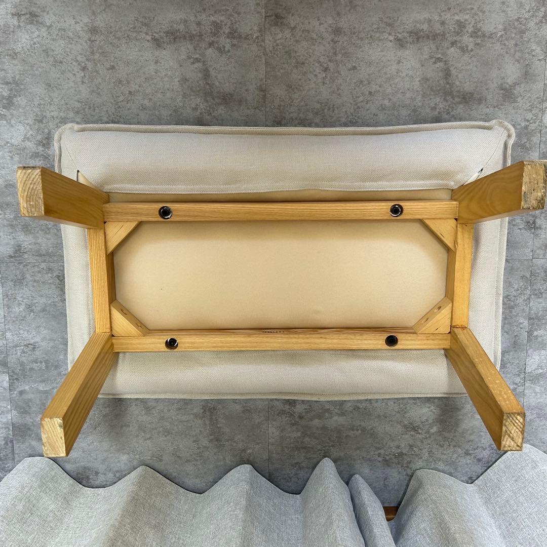 無印良品 ハイバックリクライニングソファ用オットマン アイボリー