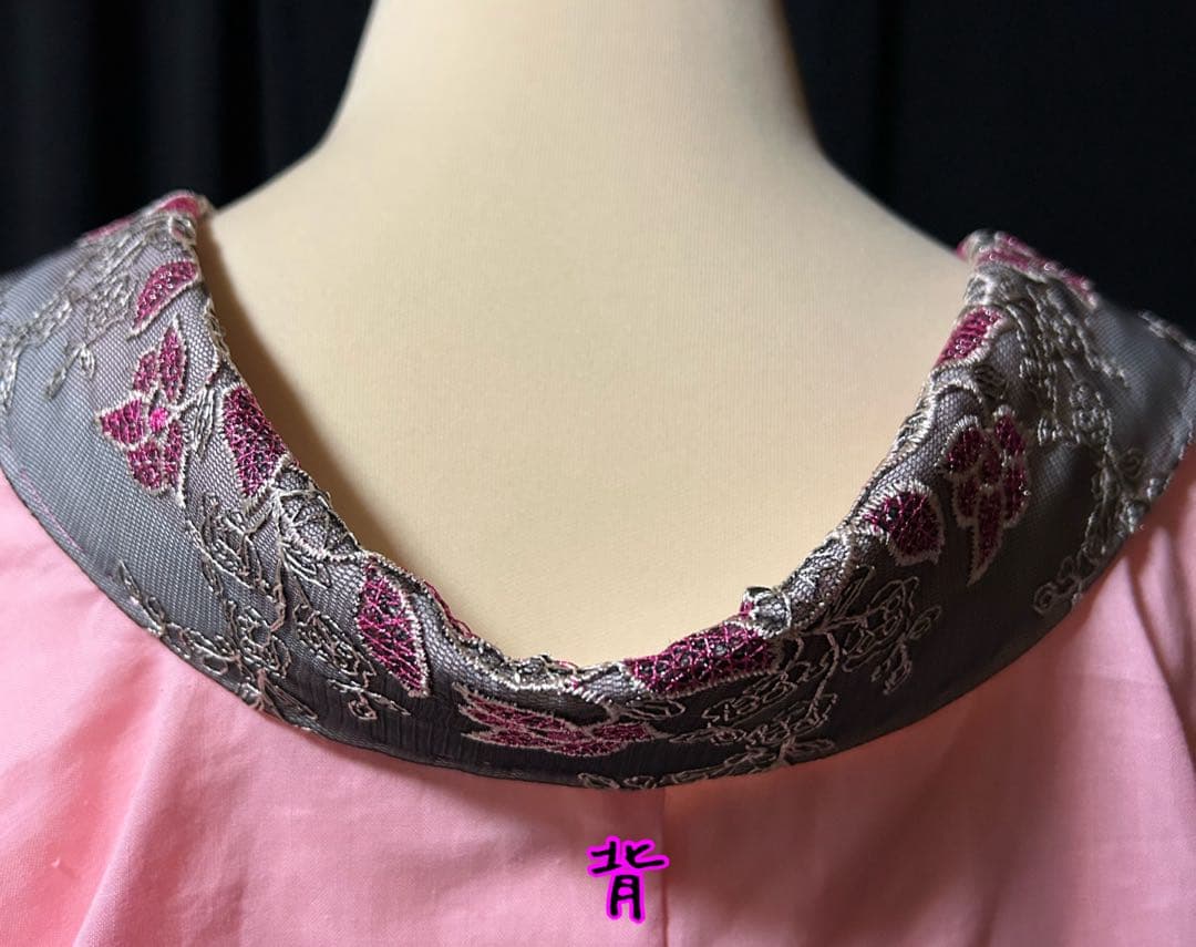 いちごいちえオリジナル半襦袢　簡易衣紋抜き付き