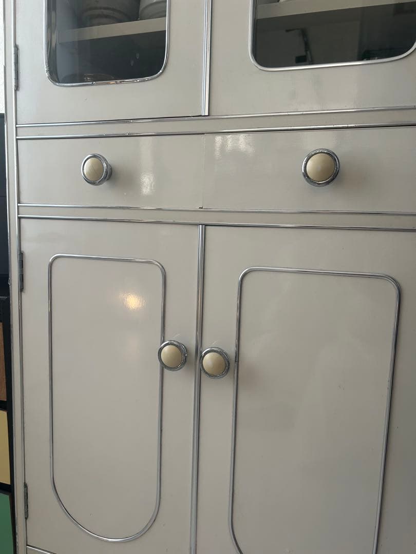 レトロポップ　アーチ型　飾り棚 食器棚 アンティーク 昭和レトロ