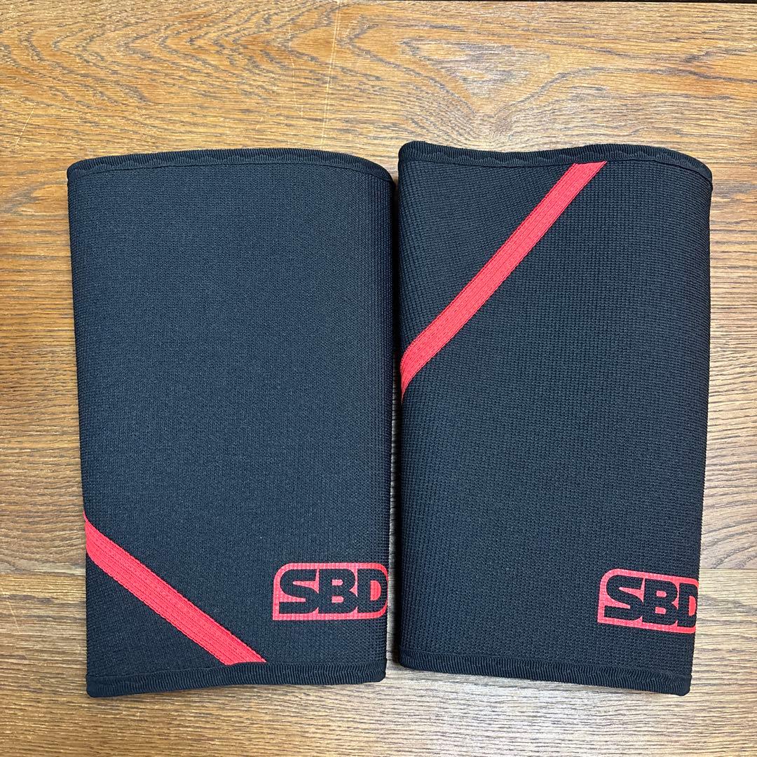 SBD パワーリフティングニースリーブXLサイズ ブラック/レッド