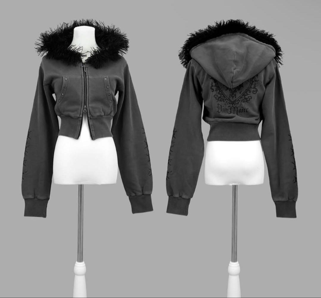 DimMoire ファーフードGothicパーカー グレー