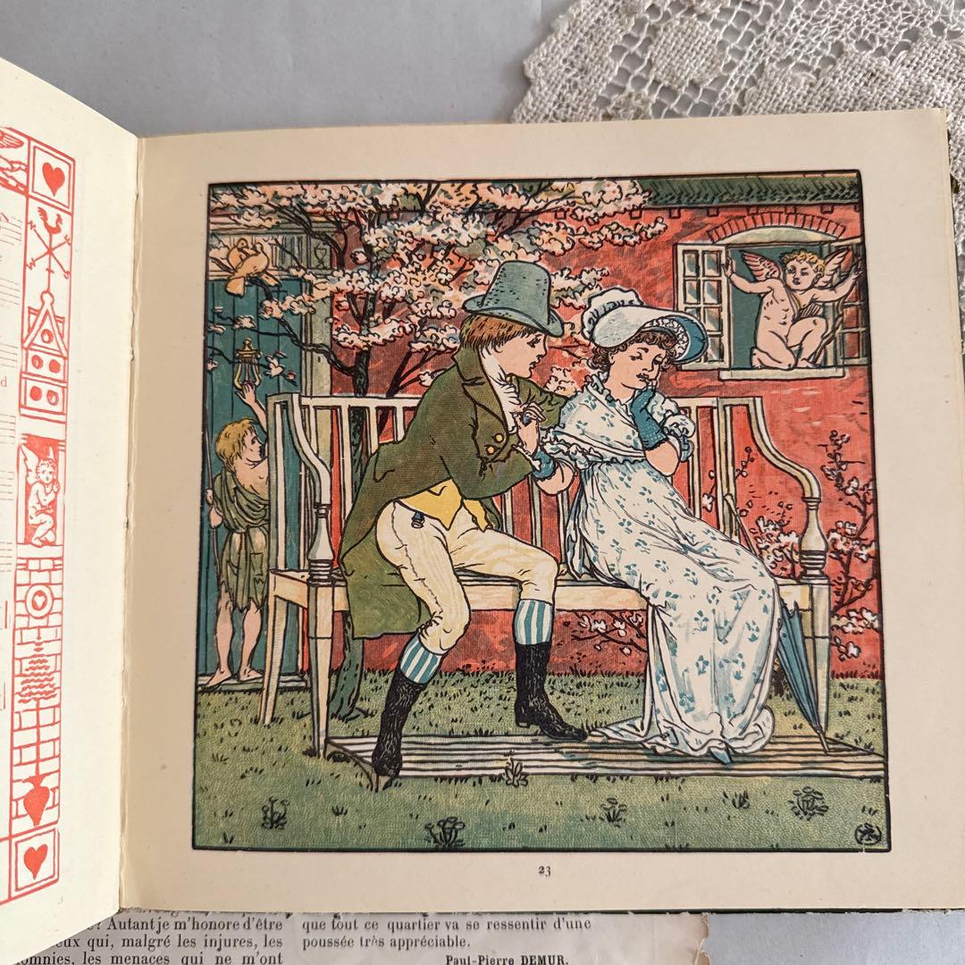 今だけSALE★1895年アンティーク絵本イギリス洋書　古書ジャンクジャーナルに