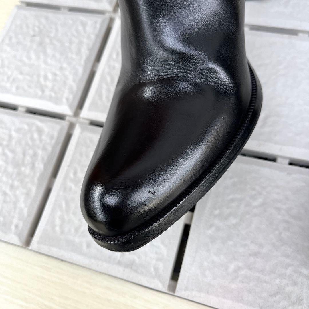 37 SARTORE ショートブーツ　レザー　太ヒール　ファスナー　24