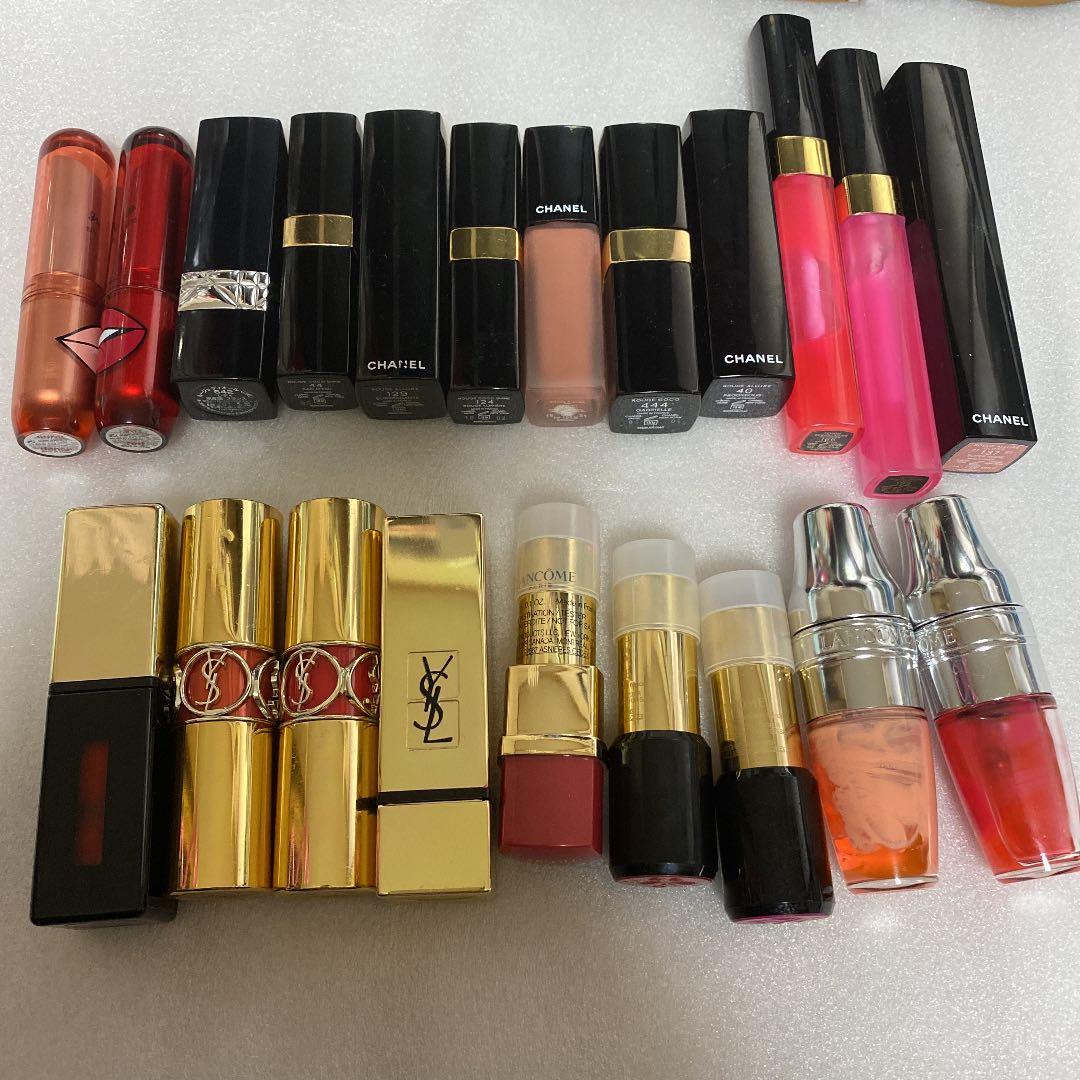 シャネル　ランコム　イヴ・サンローラン　ディオール　口紅まとめ売り　セット