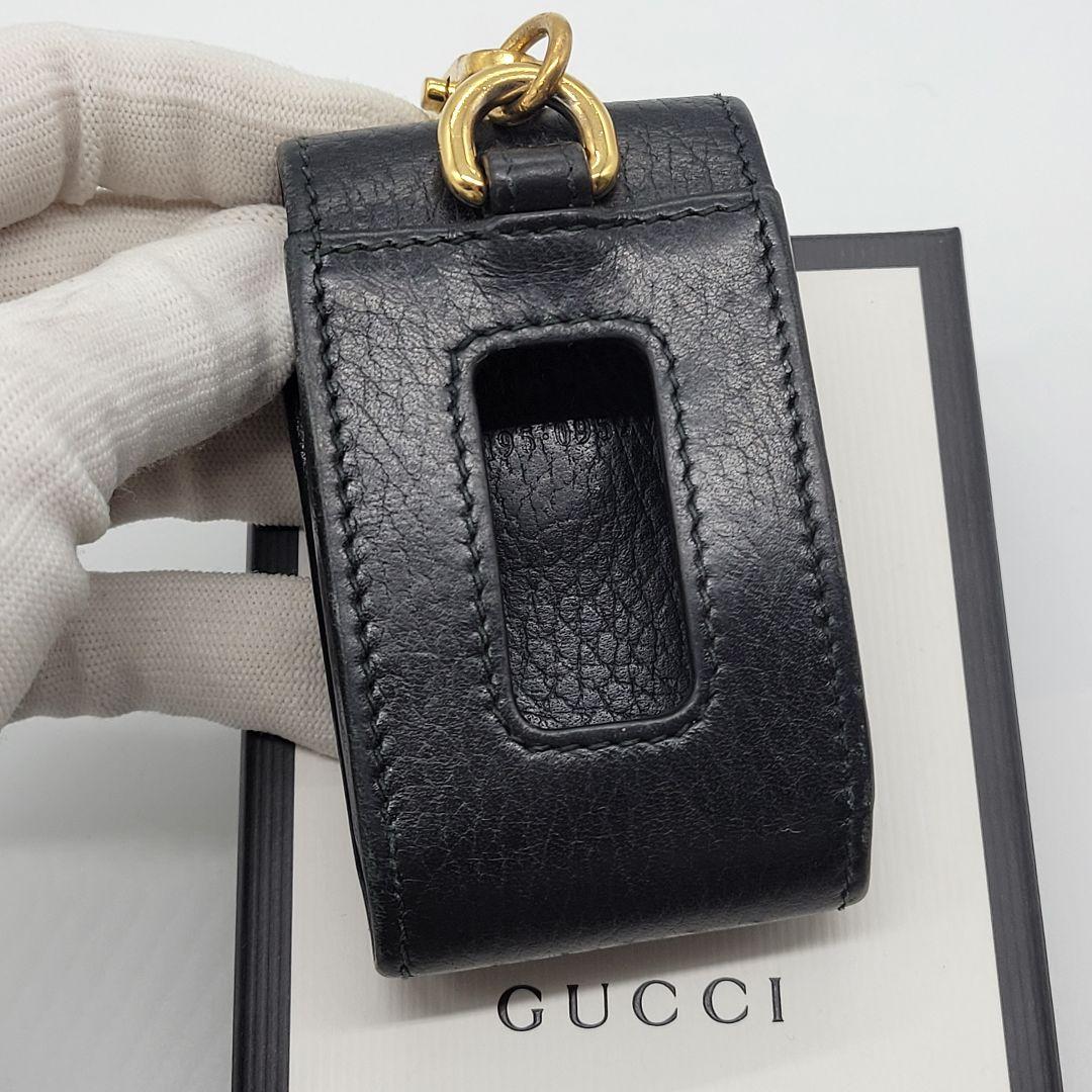美品✨️ GUCCI キーケース プチマーモント ブラック レザー スマートキー