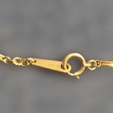 【美品】マベパールネックレス　K18　ゴールド