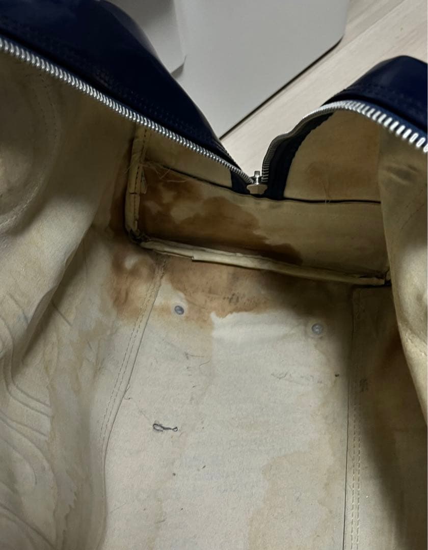 80s adidas ）アディダス　エナメル　ボストンバッグ　ビンテージ