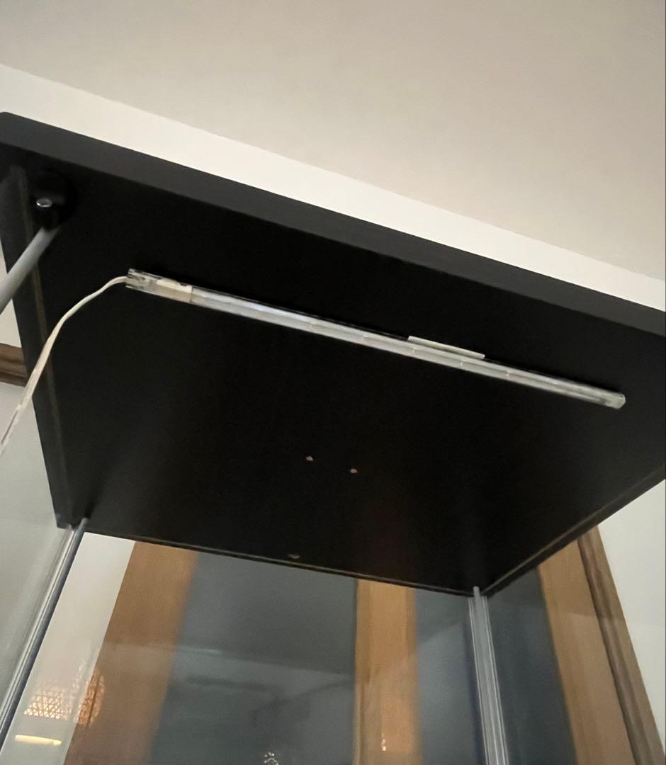 名古屋市引取り限定 IKEA DETOLF 照明付き イケア デトルフ ブラック