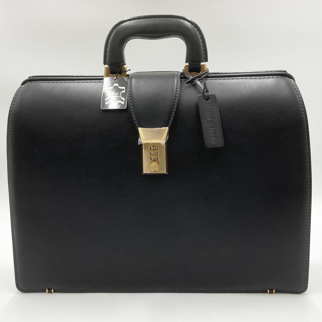 新品未使用　ロイヤルクラシック　ダレスバッグ　ブリーフケース　レザー　ブラック